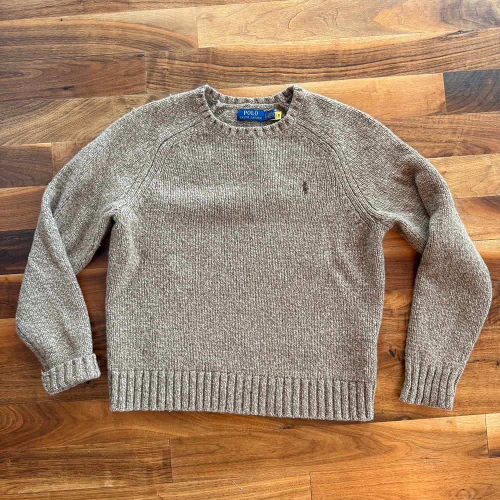 Marled Wool-Blend Sweater - L